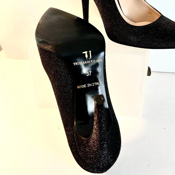 Trussardi Jeans Black Pumps - Picture 6 of 6